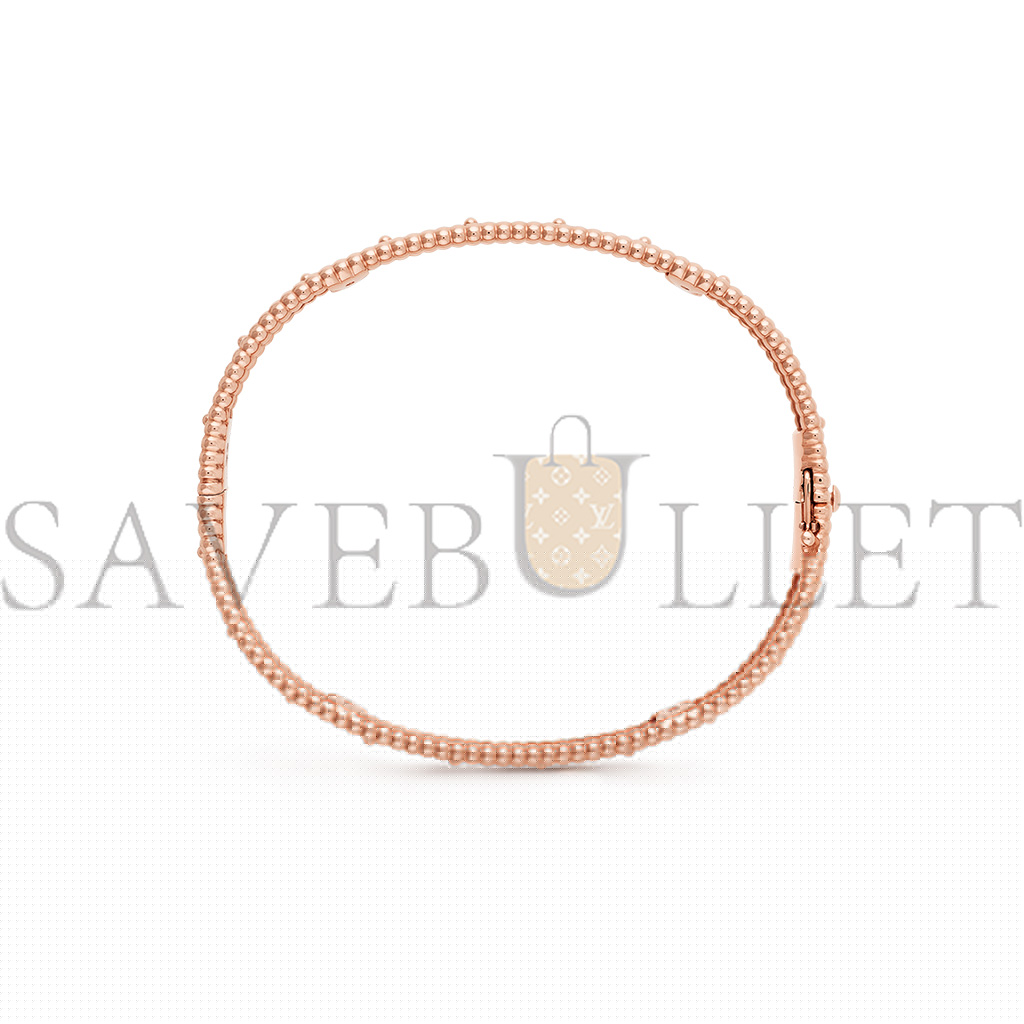 v*n cl*f arpels perlÉe clovers bracelet, small model - rose gold, Di*m*nd  vcarn9er00